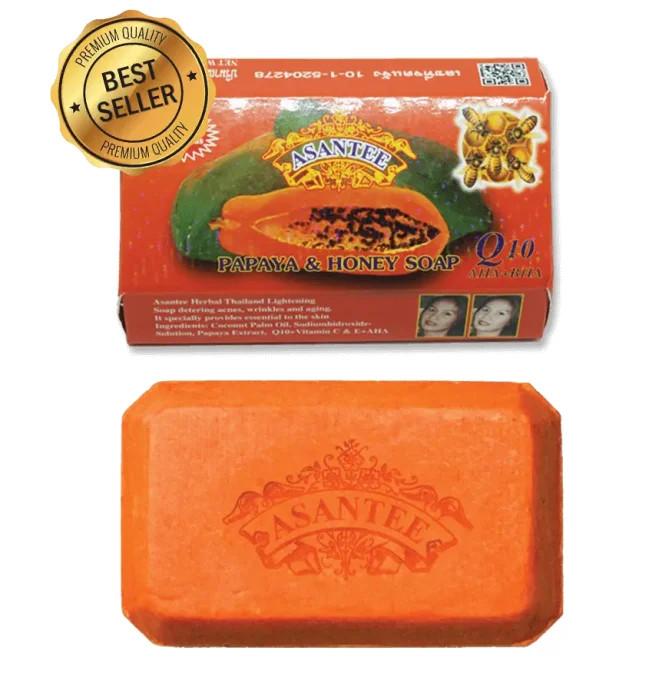ASANTEE THAI HERBAL SKIN WHITENING – SAVON PAPAYE 125g