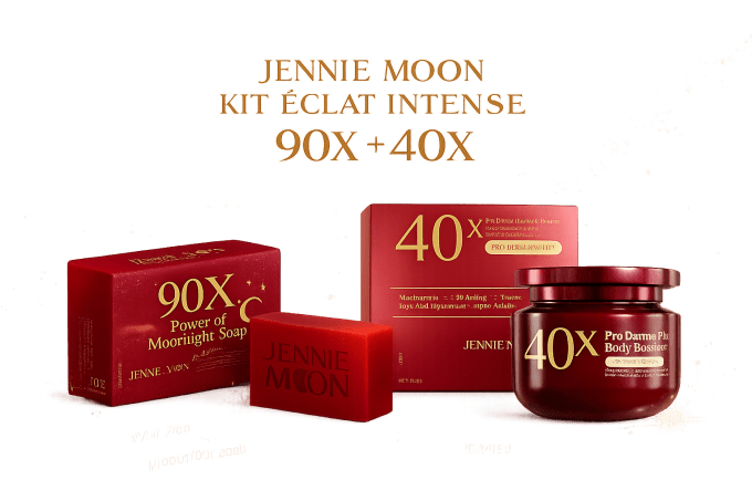 JENNIE MOON KIT ÉCLAT INTENSE SAVON 90X CRÈME 40X