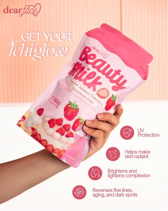 DEAR FACE BEAUTY MILK STRAWBERRY