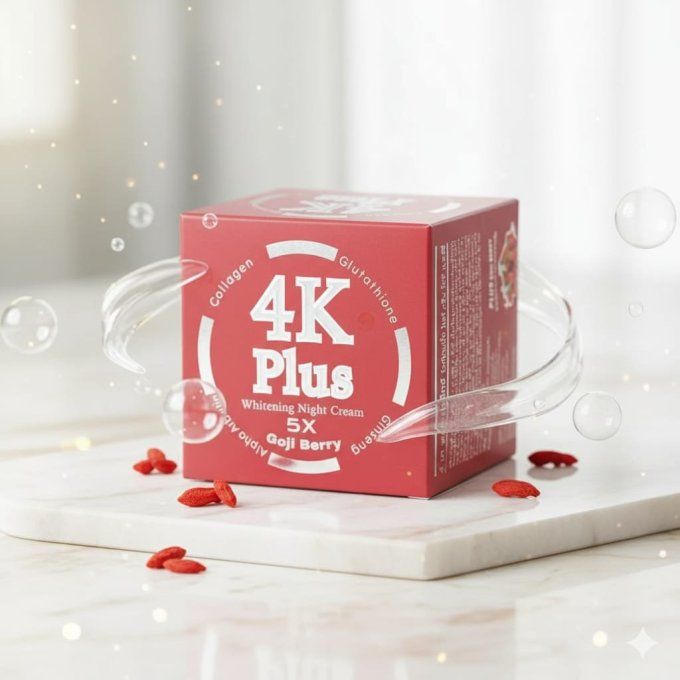 Crème de Nuit Éclaircissante aux Baies de Goji 4K Plus – 20 g